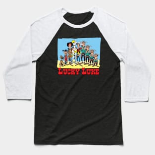 comic cowboys Characters Baseball T-Shirt